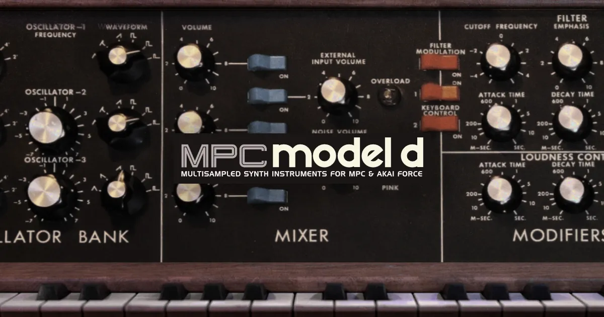 MPC Analog Synth Expansion: The Timeless Minimoog Model D Fused